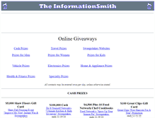 Tablet Screenshot of giveaways.informationsmith.com